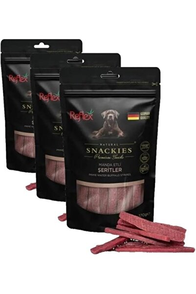 Yıldızan Terra Organik Reflex Water Buffalo Stripes Dog Treat 170 Gr (3 Packs...