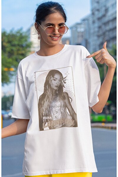 SEVBANO Zarıa Larsson Singer Printed Unisex Oversize T-Shirt