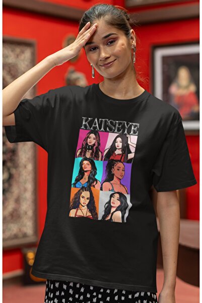 SEVBANO Katseye Kpop muzička grupa, unisex majica sa širokim krojem i printom