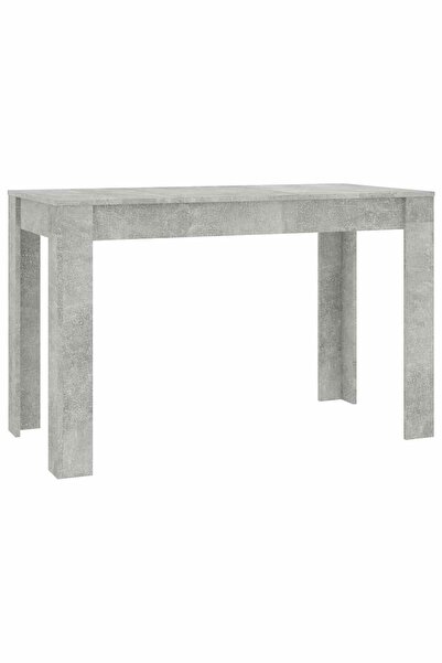 vidaxl Masă de bucătărie, gri beton, 120x60x76 cm, lemn prelucrat