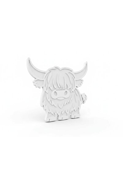 OEM Suport Pahar Decorativ Imprimat 3D Model Bovină Highland