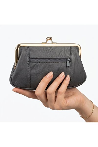 KIRASE Women's Imported Leather Soft Quality Vintage Model Clip Wallet and Ha...