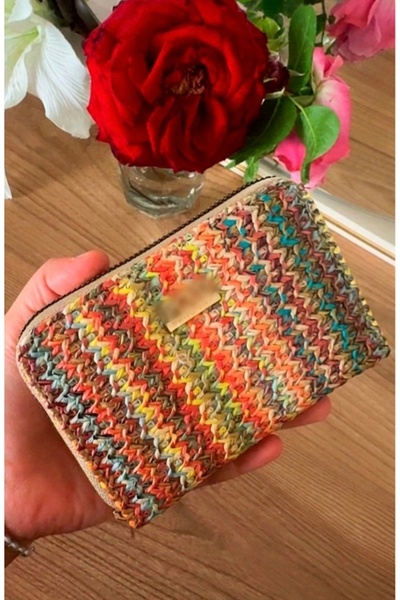 KIRASE Wicker Wallet Knitted Stylish and Very Useful Wallet and Card Holder (...