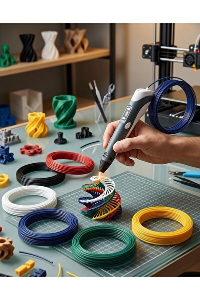 Porima 3D KALEM FİLAMENT PLA 6 RENK TOPLAM 60 METRE