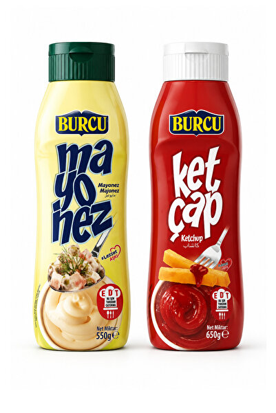 BURCU Bitirim İkili Tatlı Ketçap 650 gr + Mayonez 550 gr