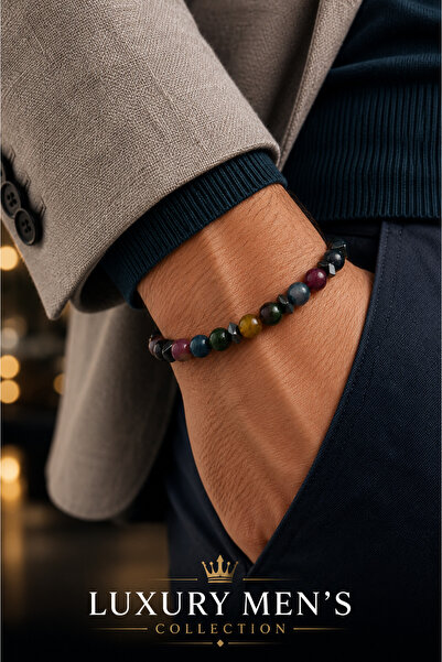 Jack Ferrero Luxury men's collection natural stone bracelet