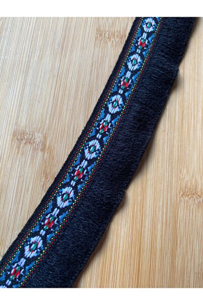 Lorin hobi Black Authentic Decorative Ribbon Width 4 cm Length 1 Meter