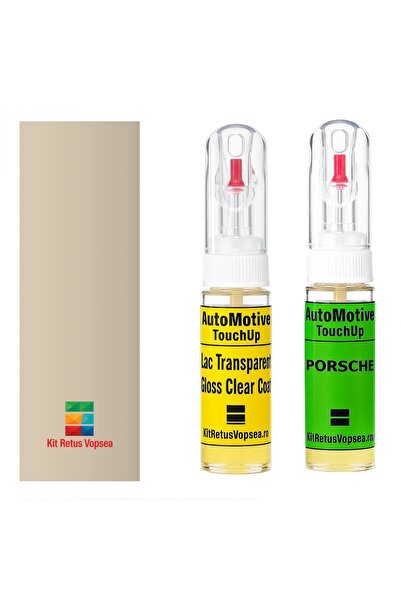 YLKRS AUTOMOTIVE Kit retus vopsea touch-up Porsche Cayman POR51A (Cremeweiss)...