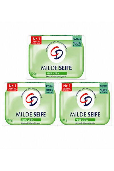 CD Mildeseife Aloe Vera Solid Soap 100 g – with Glycerin, Vegan, for Sensitiv...