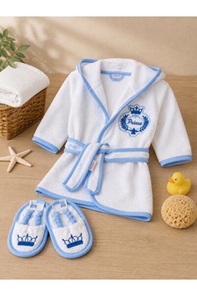 Superbaby Halat de baie cu papucei Prince, RAMEL
