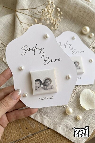 ZaiStudio Nikah, Söz, Doğum Günü, Mevlid Hatıralık Kişiselleştirilmiş Fotoğra...