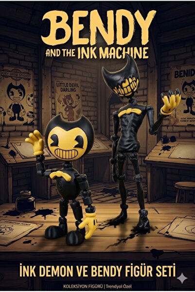 Modellio3D Bendy and the Ink Machine Bendy 12 cm ve 17cmHareketli Figür