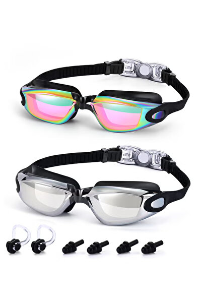 TAPIT Swimming Goggles.Pack of 2 Professional Anti Fog No Leaking UV Protecti...