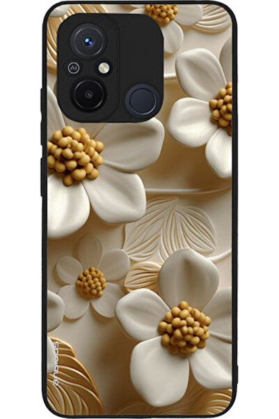 Other Θήκη Sonique Σειράς 3D Λουλουδιών για Xiaomi Redmi 12c Λευκή