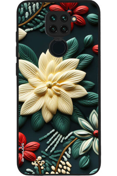 Other Θήκη Sonique Σειράς 3D Λουλουδιών για Xiaomi Redmi Note 9 Πράσινο
