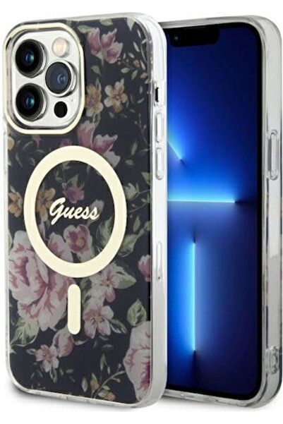 Guess MagSafe Πίσω Θήκη Σιλικόνης Λουλούδι (iPhone 14 Pro Max) Κωδικός: GUHMP...