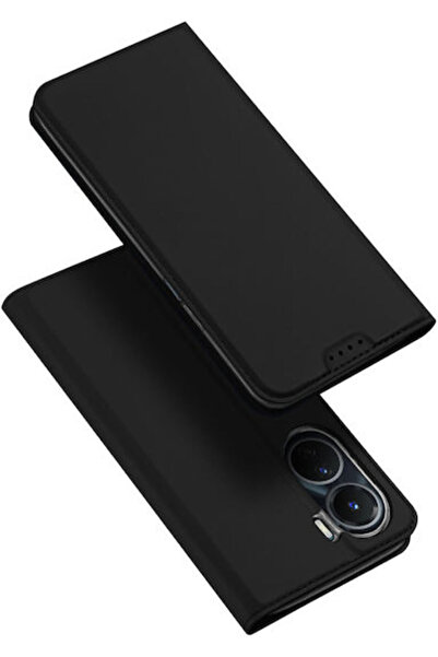 Dux Ducis Skin Pro Book Συνθετικό Δέρμα Μαύρο (Vivo Y16, Y02s)