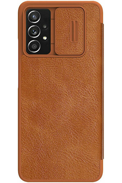 Nillkin Qin Pro Book Συνθετικό Δέρμα Καφέ (Galaxy A73)