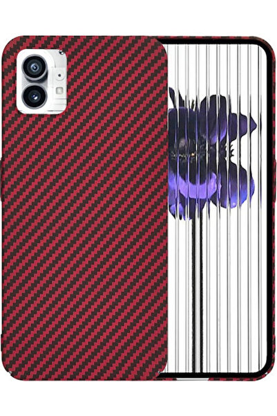 Techsuit Carbonite Fibershell Πίσω Κάλυμμα Σιλικόνης Κόκκινο (Nothing Phone 1)