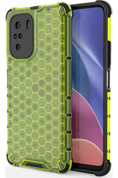 Hurtel Husă spate tip fagure din silicon verde (Poco F3 / Mi 11i)