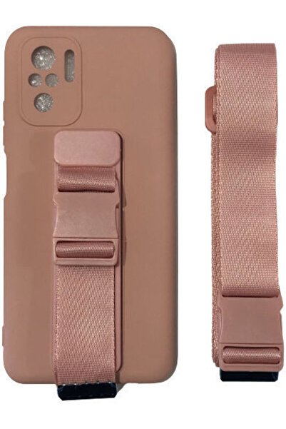 Hurtel Rope Air Bag Πίσω Κάλυμμα Σιλικόνης 1mm Ροζ (Redmi Note 10 / 10s / Poc...