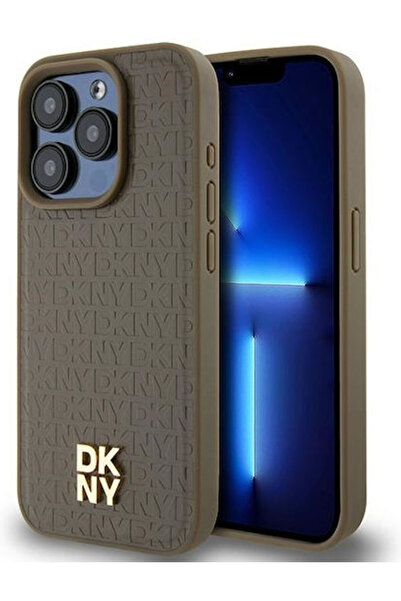 Dkny Πίσω Κάλυμμα με Σχέδιο Πλαστικό / Δερμάτινο Καφέ (iPhone 14 Pro Max) Κωδ...