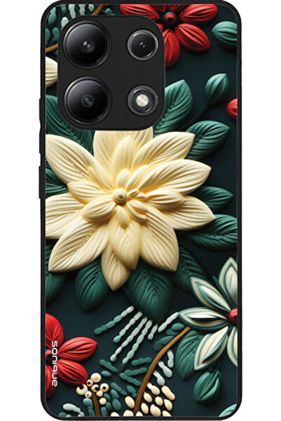 Other Θήκη Sonique Σειράς 3D Λουλουδιών για Xiaomi Redmi Note 13 4G Πράσινη