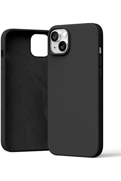 OEM 6.7 Πίσω Κάλυμμα Σιλικόνης Μαύρο (iPhone 15 Plus)