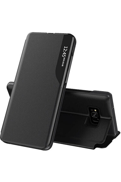 Techsuit eFold Book Συνθετικό Δέρμα Μαύρο (Galaxy S8)