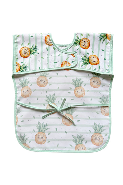 tinyfeed Liquid-Proof Sleeveless Feeding and Activity Bib 6-24 Months Pineapple