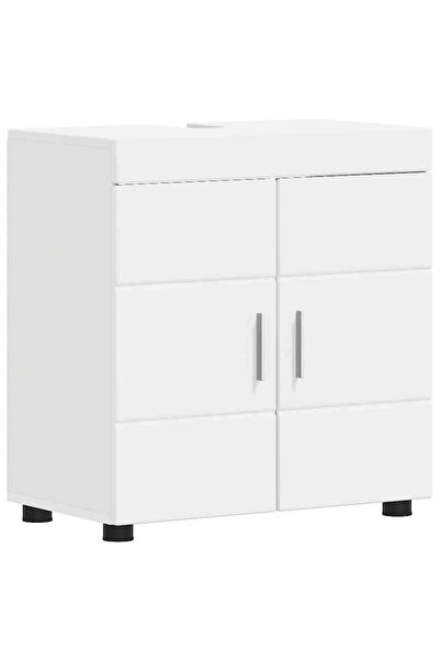 vidaxl TULUM bathroom cabinet Top Bottom Set White 60 x 34 x 63 cm Composite ...
