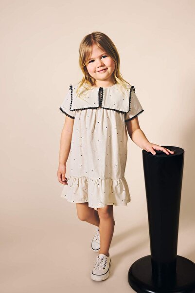 DeFacto Askılı Poplin Elbise Kız Bebek H4346A526SM