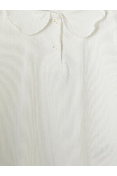 LC Waikiki Baby Girl T-Shirt with Ruffled Collar