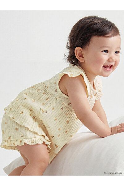 LC Waikiki Floral Baby Girl Shorts Set