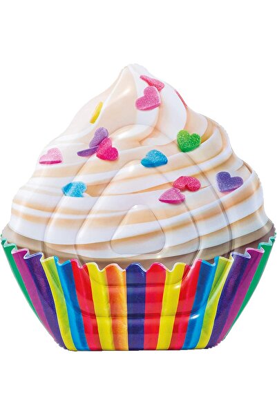 Intex Inflatable Cupcake Float, 1.40 x 1.50 m - Multi-color, 58770, Pack of 2