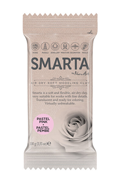 Smarta Havayla Kuruyan Modelleme Hamuru - Pastel Pembe 100g