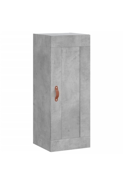 vidaxl Dulap de perete, gri beton, 34,5x34x90 cm, lemn prelucrat