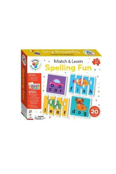 Hinkler Match & Learn Spelling Fun, Educational Puzzle Game, Ages 3+, Makes 2...