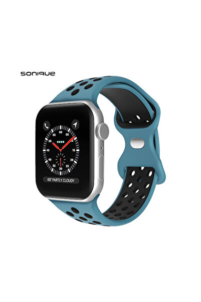 Other Sonique Αθλητικό Λουράκι Σιλικόνης Μπλε / Μαύρο (Apple Watch 38/40/41/4...