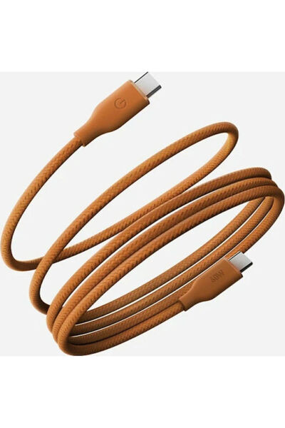Energea Μαγνητικό Σπιράλ Καλώδιο USB 2.0 USB-C Αρσενικό - USB-C 60W PD Πορτοκ...