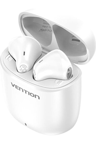 Vention ELF E02 Ασύρματα ακουστικά Bluetooth Handsfree με θήκη φόρτισης Λευκά