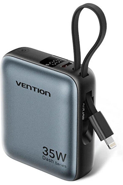 Vention FHF Power Bank 10000mAh 35W με Θύρα USB-C Power Delivery Γκρι