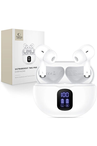 Tech-Protect Ultraboost Pro G2 Ενδοωτικά Ακουστικά Bluetooth Handsfree με Θήκ...