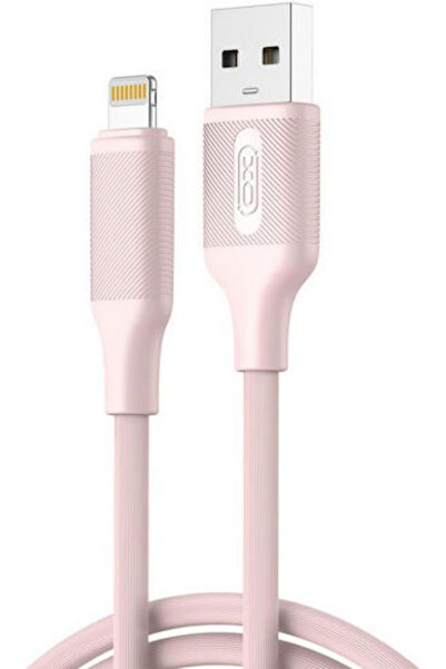 Xo NB265 Καλώδιο USB-A σε Lightning 18W Ροζ 1μ