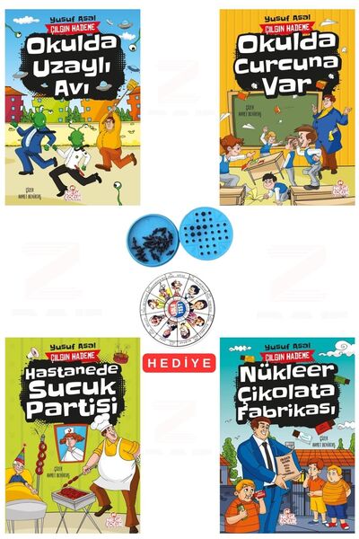 Nesil Çocuk Yayınları Çılgın Hademe-Okulda Uzaylı Avı-Okulda Curcuna Var-Nükl...