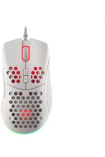 Genesis Κρίπτρον 555 RGB Ποντίκι Gaming 8000 DPI Λευκό