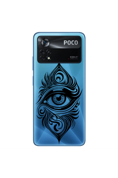 Other Xiaomi Poco X4 Pro Eye patterned drawing Transparent Silicone TPU Θήκη