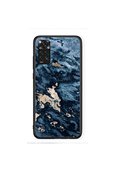 Other Xiaomi Redmi Note 11 4G Marble Blue Gold Black Glossy Θήκη