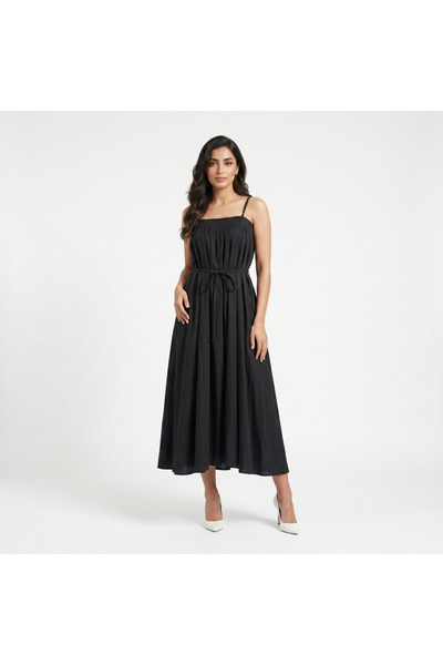 Chrisbella Women’s Tie-Dye Sleeveless Maxi Dress with Spaghetti Straps