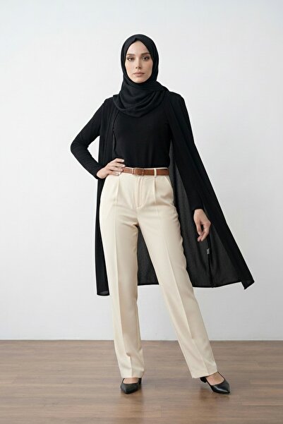 we-rayss Oversize Bol Paça Kadın Tesettür Kumaş Pantolon - Boy 106 cm